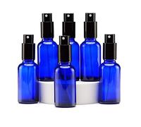 YIZHAO Bottiglie Spray Vetro 30ml, Blu Spruzzino Nebulizzatore Piccolo, per Olii Essenziali, Profumo, Pulizia, Cosmetici, Viaggio, Farmacia - 6 Pcs