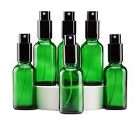 YIZHAO Bottiglie Spray Vetro 30ml, Verde Spruzzino Nebulizzatore Piccolo, per Olii Essenziali, Profumo, Pulizia, Cosmetici, Viaggio, Farmacia - 6 Pcs