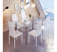 Yizhe Milano Set di 6 Sedie da Pranzo, Set di Sedie da Cucina Sedie Moderne e Sofisticato, 48 * 42 * 97 cm