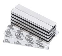 Yizhet 10 Pezzi Magneti al Neodimio Extra Forti 50x10x3 mm Potente Magnete Rettangolare Adesivi per Lavagna Magnetica Armadio da Cucina