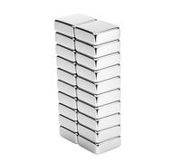 Yizhet 20 Pezzi Magneti al Neodimio Extra Forti 10x10x4 mm Potente Magnete Rettangolare Adesivi per Lavagna Magnetica Armadio da Cucina