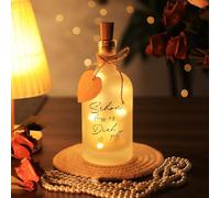 Yizhet Bottiglia Illuminata con Scritta, 22,5cm e Opaco, 2m 20 Led Luci per Bottiglia con Tappo in Sughero per Regalo Decorazione Feste Compleanno Natale San Valentino