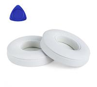 Yizhet Cuscinetti Cuffie Compatibile con Beats Solo 2 Solo 3 Padiglioni Cuffie di Ricambio in Pelle Proteica e Spugna, 1 Paio, Bianco