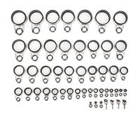 YIZISECCE 49 in 1 Set universale Rock Casting Tackle Canna da pesca Guide Line Anelli Top Tips