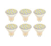 YIZISECCE 6 pz GU4 LED Lampadina 270LM 15 LED Lampadina a risparmio energetico MR11 Lampada da binario 12 V 3 W (Luce calda)