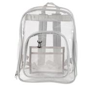 YIZISECCE Borsa a Tracolla Trasparente da Donna, Porta Cellulare Ombrello Portafoglio di Grande Capacità, Materiale PVC Impermeabile con Cerniera in Metallo, Ultra Leggera e (Grigio)