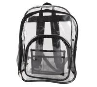 YIZISECCE Borsa a Tracolla Trasparente da Donna, Porta Cellulare Ombrello Portafoglio di Grande Capacità, Materiale PVC Impermeabile con Cerniera in Metallo, Ultra Leggera e (Nera)