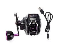 YIZISECCE Indicatore digitale impermeabile rullo esca 8.0: 1 rapporto di velocità 18+1 interruttore a rulli (mano sinistra)