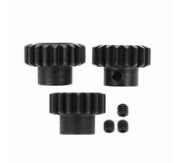 Yizisecce M1 5mm 17T 19TT 20T 22T Metal Pignon Gear per 1/8 RC Buggy Truck Auto, alta precisione, acciaio durevole, prestazioni fluide, facile installazione (17t-19T)