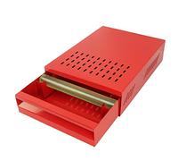 Yizisecce per cassetto cassetto da bussare al caffè, acciaio inossidabile, ispessibile container bussare a terra per caffè per l'home office (Rosso)