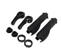 Yizisecce per impugnature per manubrio in bicicletta, design ergonomico, non slittamento, gomma comoda, durevole, impugnatura a corno, per mountain bike, per la bici da strada, (Nero)