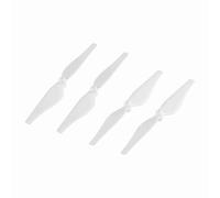 Yizisecce per lame in fibra di carbonio di alta qualità, per, 4 coppie, eliche durevoli leggere, stabilità avanzata, prestazioni di volo tranquille, facile sostituzione (Bianco)
