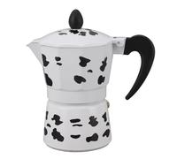 YIZISECCE per latte in alluminio color mucca latte caffettiera per casa, caffè, attività all'aperto, campeggio, viaggio (3 tazze da 150 ml)