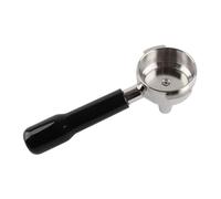 Yizisecce per portafiltra di caffè da 58 mm, design a singolo beccuccio, filtro a rete fine, materiale in acciaio inossidabile, manico di impugnatura comodo, staccabile per una (Nero)