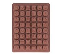 Yizisecce per stampo da cottura in silicone, 3pcs multifunzionali 48 fori per budino di cioccolato stampo torta, design flessibile riutilizzabile antiaderente (Marrone)