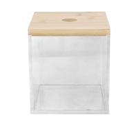 Yizisecce per una scatola porta capsula di caffè acrilica trasparente con coperchio, soluzione organizzata per la caffetteria, contenitore durevole per uso domestico, design