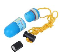 YIZISECCE QD-924 Fanale posteriore in plastica per immersione notturna a LED, illuminazione fluorescente impermeabile subacquea, con cordino (Cielo blu)