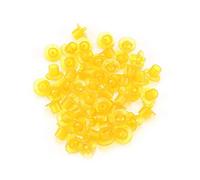 Yizisecce Queen che alleva tazze di celle, per apicoltura, attrezzatura da custode dell'ape da 50 pezzi, approvvigionamento di apicoltura, strumento durevole per allevamento di (Giallo)