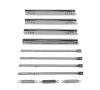 YIZISECCE Set di tubi per piastre riscaldanti di ricambio per griglia in acciaio inossidabile Tubo per piastre riscaldanti per griglia a gas versatile e facile da installare per grill a gas