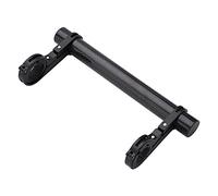 YIZISECCE Supporto per Manubrio Bicicletta, Materiale Leggero e Durevole di Alta Qualità, Installazione con Doppia Staffa, Spazio Extra per Luci per Bici, Telefono GPS,