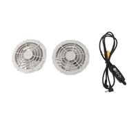 YIZISECCE Ventilatore per vestiti con aria condizionata Ventilatore per gilet di raffreddamento alimentato tramite USB senza spazzole regolabile a basso rumore per giacca di raffreddamento