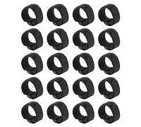 Yiziseccing per cravatte per cavi a cinghia+20pcs+riutilizzabili con gancio e loop+nero+per i fili di bundling Conformità delle regole: non esistono termini assoluti, termini (20 * 300 mm)