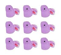 YIZITU 100pcs incandescente In Resina Scuro Coniglietti Figurine Conigli Miniature Statue Per La Casa E Il Giardino Micros Decorazione Del Paesaggio Accessori Pianta Interna