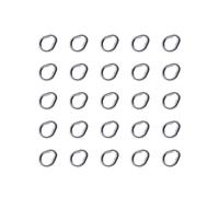 YIZITU 25Pcs Anelli Split In Acciaio Inox Esche Da Pesca Connettori A Forma di Pera Anelli Solidi Accessori Da Pesca Durevole Per Linea Assist Gancio Jigs Esche Collegare