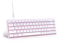 YIZITU 60 percento tastiera meccanica due iniezioni di colore con Backlits 68Key Layout tattile interruttori USB piccola tastiera