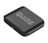 YIZITU Adattatore da tipo C a doppio monitor HDTV Displayport 1 In 2 Out Convertitore 4K 60Hz Splitter Per Laptop PC Tablet USB C a Hdtv Displayport