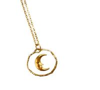 YIZITU Alla moda Celestiali Ciondolo Clavicola Catena Trasparenti Sole Luna Stella Amore Della Collana di Fascino Accessori Trasparenza Vetro Stampa Celestiali Gioielli Di Fascino, Misura unica, come