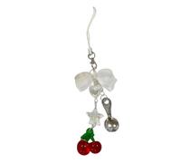 YIZITU Alla moda Quattro Foglie Clovers Phone Charm Robusto Lega di Resina Portachiavi Portatile Ciondolo Del Telefono Per Tutte le Età Adulti Borsa Accessorio, A, Taglia unica