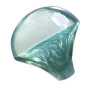 YIZITU Anelli di dichiarazione in resina lucida Design leggero gioielli alla moda perlescente accessorio per il miglioramento del vestito resina da indossare tutti i giorni, Misura unica, come