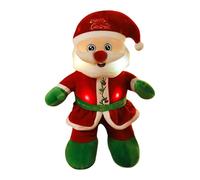 YIZITU Bambole di Babbo Natale cantando con musica che tiene la canzone di Natale farcito giocattolo cantando bambole di peluche per la bambola di festa