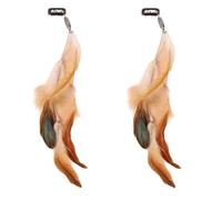 YIZITU Barrette Piumate Per Donne Clip Per Capelli Leggeri Con Nappe Design Sicuro Feste Non Allevamento Matrimoni Ogni Giorno Capelli