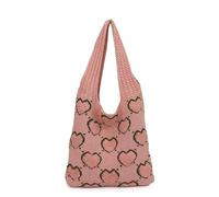 YIZITU Borsa a tracolla alla moda di grande capacità della borsa dell'uncinetto della maglia dell'annata per le donne singola, A, One Size