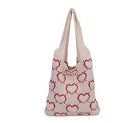 YIZITU Borsa a tracolla alla moda di grande capacità della borsa dell'uncinetto della maglia dell'annata per le donne singola, B, One Size