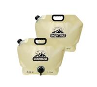 YIZITU Borsa Compatta per L'acqua Piegata da 8 Litri con Beccuccio per Rubinetto per Escursionismo in Campeggio Borsa per Acqua da Viaggio Riutilizzabile