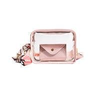 YIZITU Borsa trasparente da donna Borsa a tracolla in gelatina abbinata da donna piccola borsa per telefono con tracolla larga per ballo studentesco spalla gelatina per donne tracolla larga