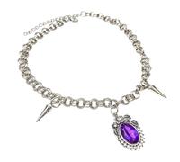 YIZITU Catene alla clavicola elegante collana di cristallo personalizza la collana della catena del rivetto per i monili dell'abbigliamento gotico