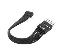 YIZITU Cavo Prolunga USB da 9 Pin Maschio a 10 Pin Femmina per Connessione Interna PC Desktop. Lunghezza 12 Cm Migliora La Gestione E L'organizzazione dei Cavi Organizzatori del PC