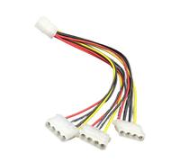 YIZITU Cavo Splitter Triplo A 4 Pin per Ventole del Case del PC RGB E Periferiche con Distribuzione Alimentazione | Cavo per Connettori PC Facile Installazione con Componente in PVC