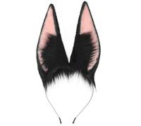 YIZITU Cerchietto per capelli con orecchie da cagnolino, fatto a mano, per Halloween, cosplay, copricapo