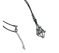 YIZITU Collana A Sospensione A Portata Rete Per Pietre Gemme Naturali E Cristalli Guarigione Neckchain Regolabile Craspelli Moderni In