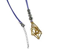 YIZITU Collana A Sospensione A Portata Rete Per Pietre Gemme Naturali E Cristalli Guarigione Neckchain Regolabile Craspelli Moderni In