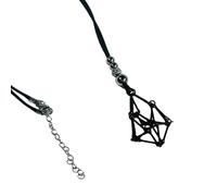 YIZITU Collana A Sospensione A Portata Rete Per Pietre Gemme Naturali E Cristalli Guarigione Neckchain Regolabile Craspelli Moderni In