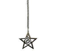 YIZITU Collana alla moda con stella hip hop spirali collana stella cava girocollo collana catena clavicola collana a stella cava