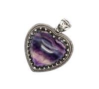 YIZITU Collana con ciondolo in labradorite e ametista, realizzata a mano, portatile, per aggiungere mistero a qualsiasi outfit elegante con pietre mistiche, Misura unica, come descritto, come
