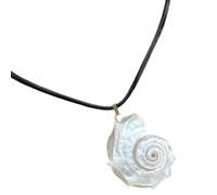 YIZITU Collana regolabile con conchiglie naturali, design artigianale, leggera, per occasioni quotidiane, regalo naturale