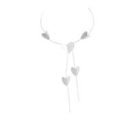 YIZITU Collana versatile con ciondolo geometrico a forma di cuore rotondo, per ogni occasione, da indossare tutti i giorni, con catena per il collo a forma di cuore, Gold-color, come descritto, come